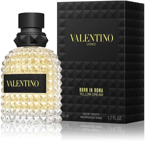 Valentino Uomo Born in Roma Yellow Dream Eau De Toilette Spray for Men, 1.7 Ounce | Uomo - Image 2