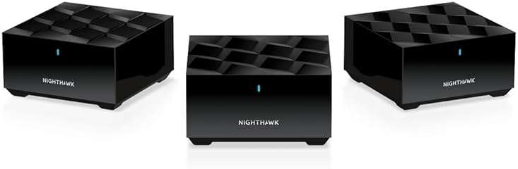 NETGEAR Nighthawk Advanced Whole Home Mesh WiFi 6 System (MK63S) with Free Armor Security – AX1800 Router with 2 Satellite Extenders, Coverage up to 4,500 sq. ft. and 25+ Devices - Image 1