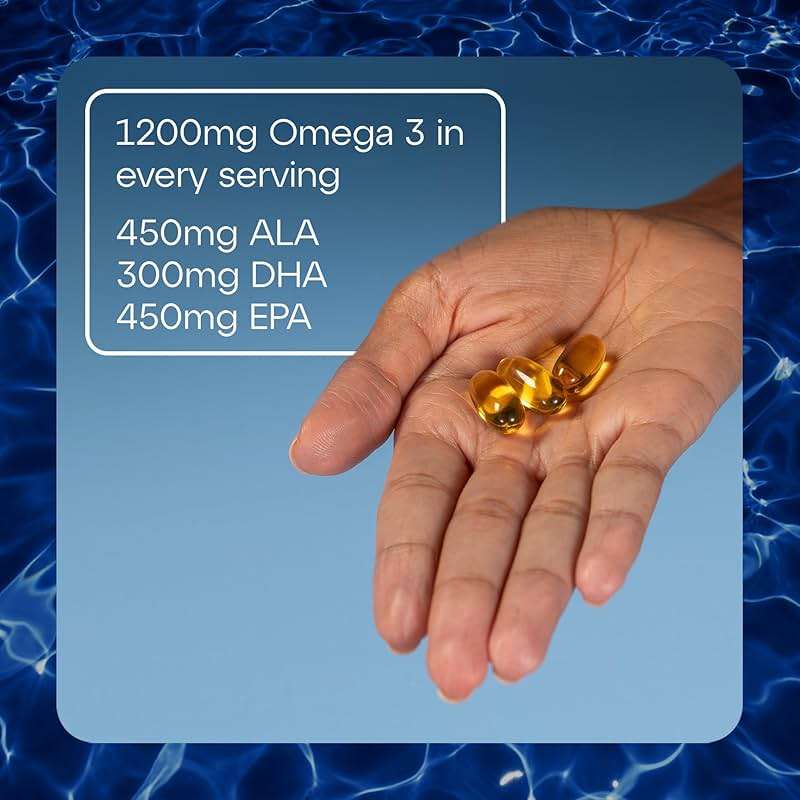 TheraTears Omega 3 Supplement for Eye Care, 1200mg Fish Oil and Organic Flaxseed Oil with Vitamin E, 180 Count - Image 6