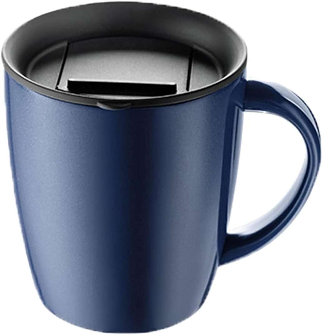 PARACITY Insulated Coffee Mug Stainless Steel Coffee Mug with Lid Handle Double Wall Vacuum Travel Mug Camping Tumbler Cup Men Women 12 oz (Blue) - Image 1