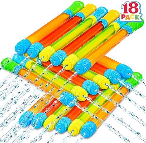 JOYIN 18 Pack 16.5'' Water Gun, Blaster Squirt Guns, Bulk Water Guns Summer Outdoor Swimming Pool, Backyard, Beach Water Game Fighting Play Pool Toys - Image 1