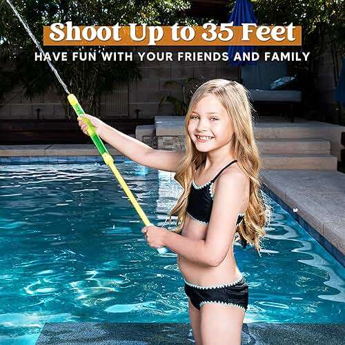 JOYIN 18 Pack 16.5'' Water Gun, Blaster Squirt Guns, Bulk Water Guns Summer Outdoor Swimming Pool, Backyard, Beach Water Game Fighting Play Pool Toys - Image 3