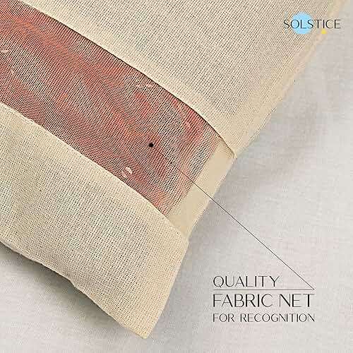 SOLSTICE Cotton Saree Covers, Saree Bags, Clothes Covers for Clothes Storage bag, Travelling, Wardrobe Organizer with Mesh, Window (16 x 14, off white) (Pack of 12) - Image 4