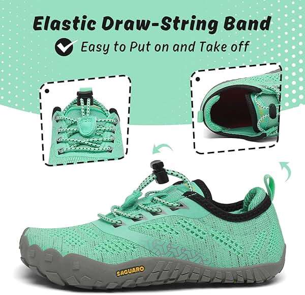 SAGUARO Kids' Barefoot Shoes Boys Girls Quick Dry Aqua Athletic Sneakers Lightweight Sport Footwear Toddler Water Shoes - Image 3
