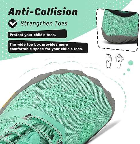 SAGUARO Kids' Barefoot Shoes Boys Girls Quick Dry Aqua Athletic Sneakers Lightweight Sport Footwear Toddler Water Shoes - Image 4