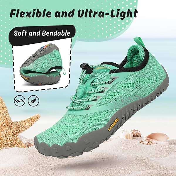 SAGUARO Kids' Barefoot Shoes Boys Girls Quick Dry Aqua Athletic Sneakers Lightweight Sport Footwear Toddler Water Shoes - Image 5
