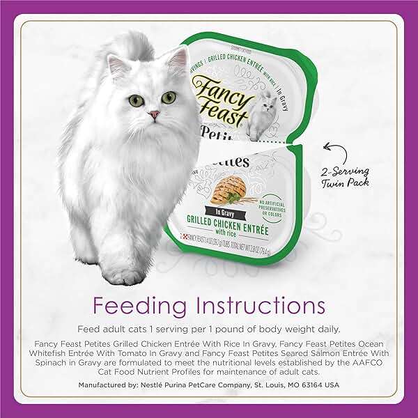 Purina Fancy Feast Gourmet Wet Cat Food Variety Pack, Petites Gravy Collection, break-apart tubs, 24 servings - (Pack of 12) 2.8 oz. Tubs - Image 7