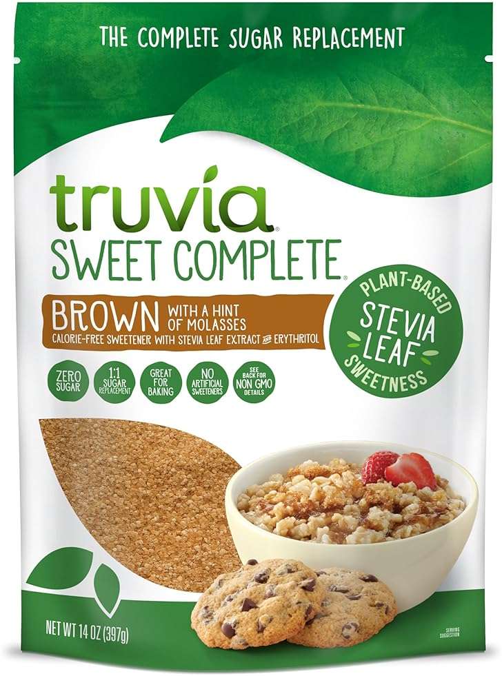 Truvia Sweet Complete Brown Calorie-Free Sweetener with the Stevia Leaf, 14 oz Bag (Pack of 1) - Image 1