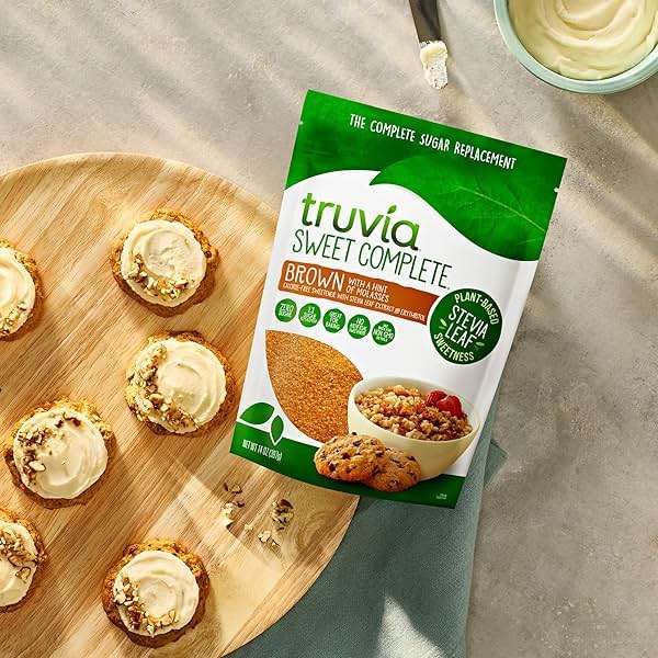 Truvia Sweet Complete Brown Calorie-Free Sweetener with the Stevia Leaf, 14 oz Bag (Pack of 1) - Image 3