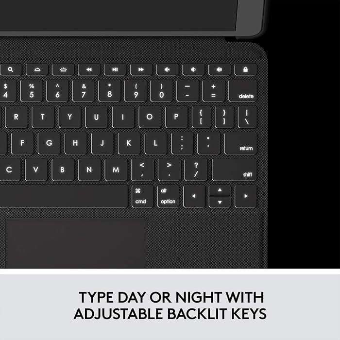 Logitech Folio Touch iPad Keyboard Case with Trackpad and Smart Connector for iPad Air 11-inch (M2 & M3), iPad Air (4th & 5th gen) – Graphite - Image 9