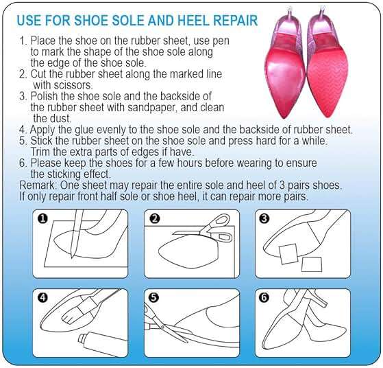 Unikstep, Rubber Sheet, 21.5"x14.5", Thick 0.08", for Shoe Sole Heel Repair, Furniture Pad, Vibration Reduce, DIY Gasket Seal Pad, Floor Anti Slip Cushion (Red Color S Pattern) - Image 5