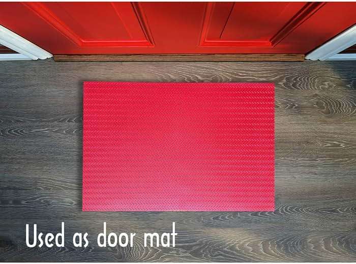 Unikstep, Rubber Sheet, 21.5"x14.5", Thick 0.08", for Shoe Sole Heel Repair, Furniture Pad, Vibration Reduce, DIY Gasket Seal Pad, Floor Anti Slip Cushion (Red Color S Pattern) - Image 6