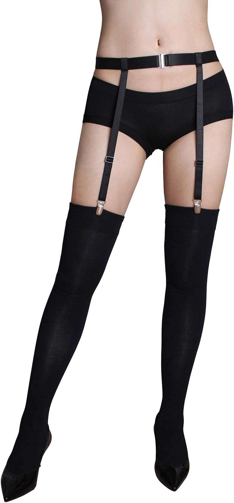 GARGALA Garter belt for Women Simplicity Sexy Socks Suspender for Thigh High Stockings with 4/6 Metal Clips - Image 2