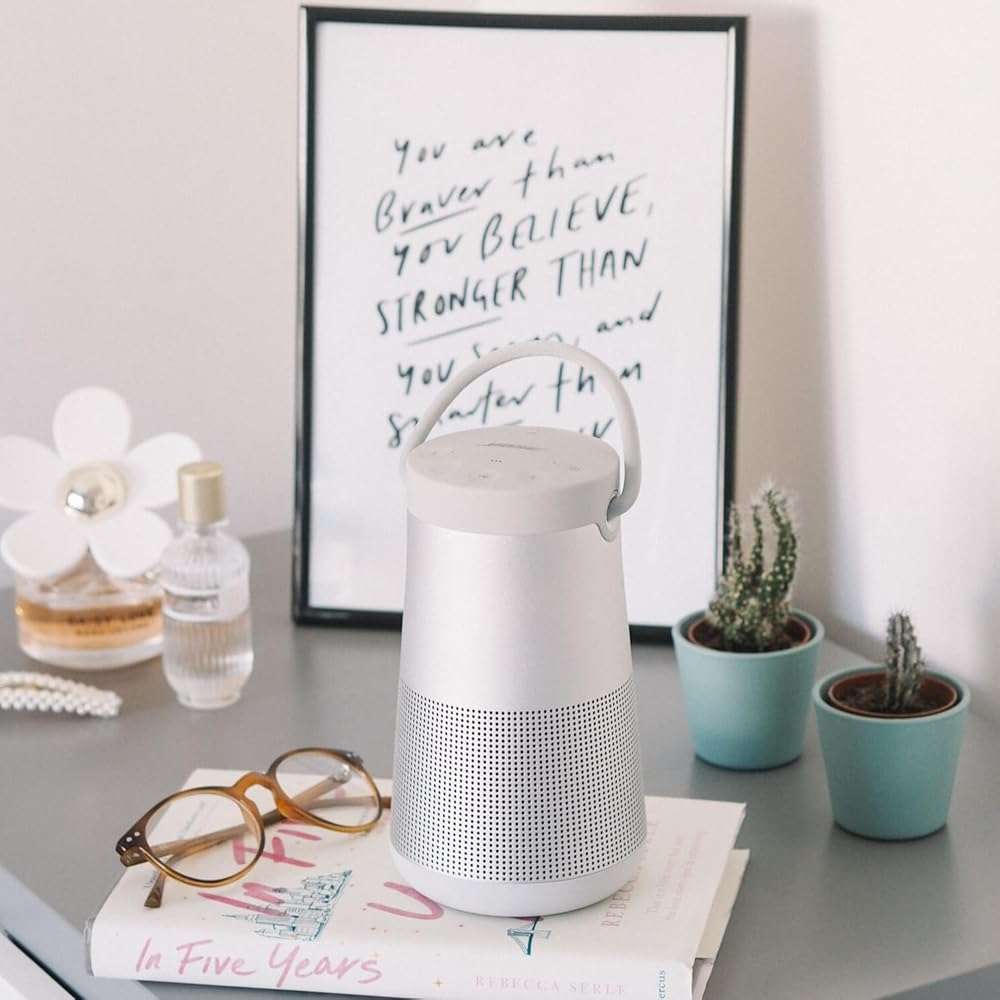 Bose SoundLink Revolve+ (Series II) Bluetooth Speaker, Portable Speaker with Microphone, Wireless and Water Resistant with 360 Degree Sound, Long Lasting Battery and Handle, Silver - Image 5