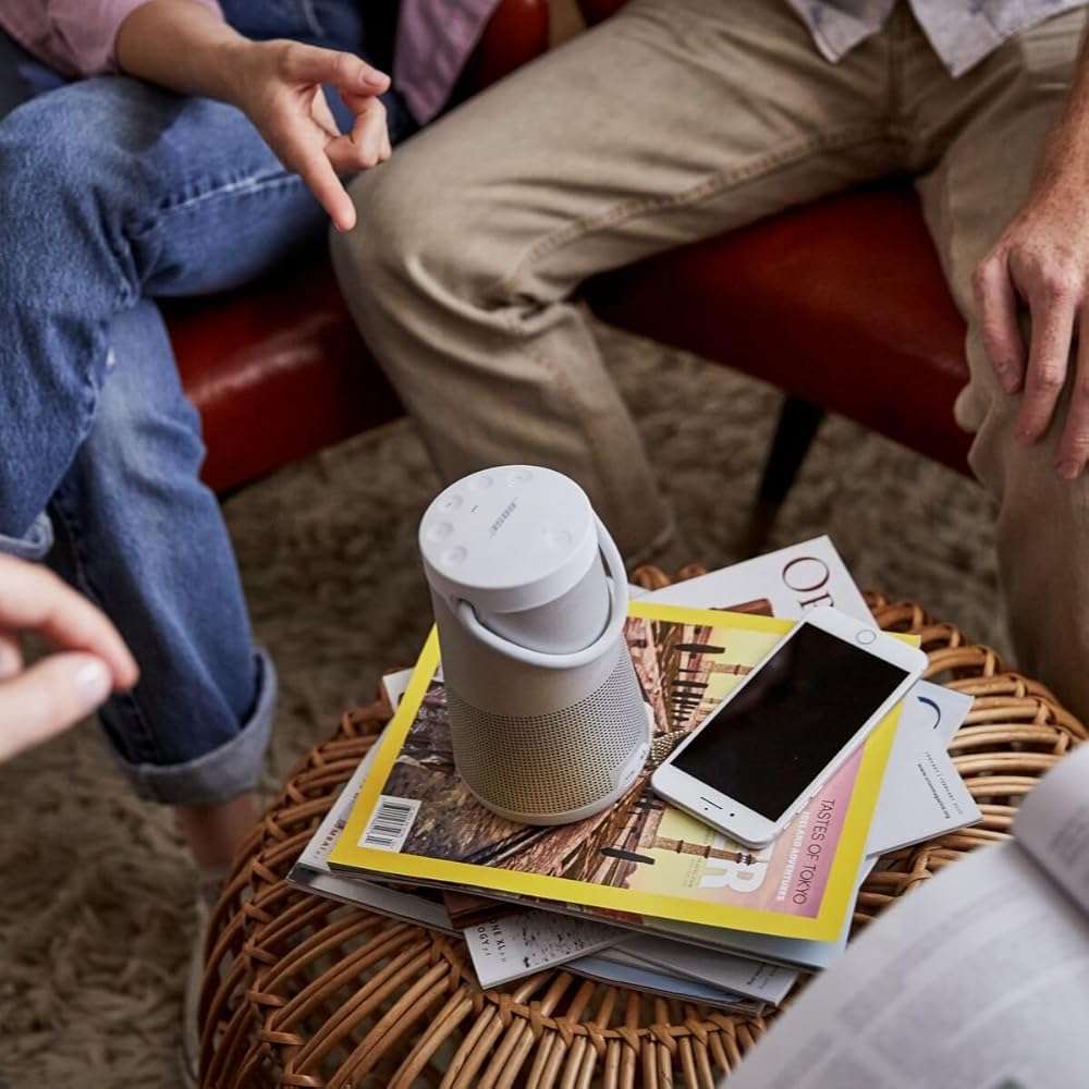 Bose SoundLink Revolve+ (Series II) Bluetooth Speaker, Portable Speaker with Microphone, Wireless and Water Resistant with 360 Degree Sound, Long Lasting Battery and Handle, Silver - Image 6