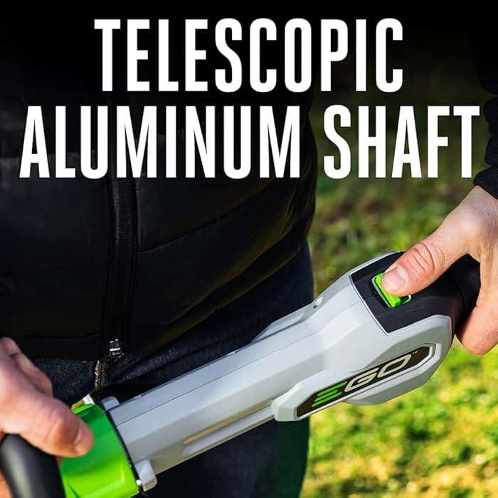 EGO Power+ String Trimmer, Battery Powered, 15" Trimmer for Weeds and Grass with POWERLOAD, Telescopic Aluminum Shaft, Includes 56V 2.5Ah Battery and Charger - ST1511T - Image 5