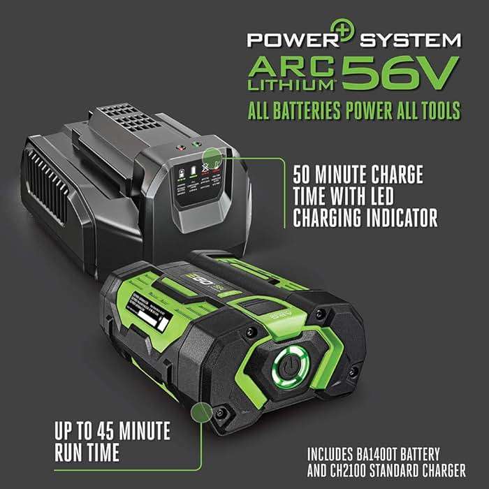 EGO Power+ String Trimmer, Battery Powered, 15" Trimmer for Weeds and Grass with POWERLOAD, Telescopic Aluminum Shaft, Includes 56V 2.5Ah Battery and Charger - ST1511T - Image 7