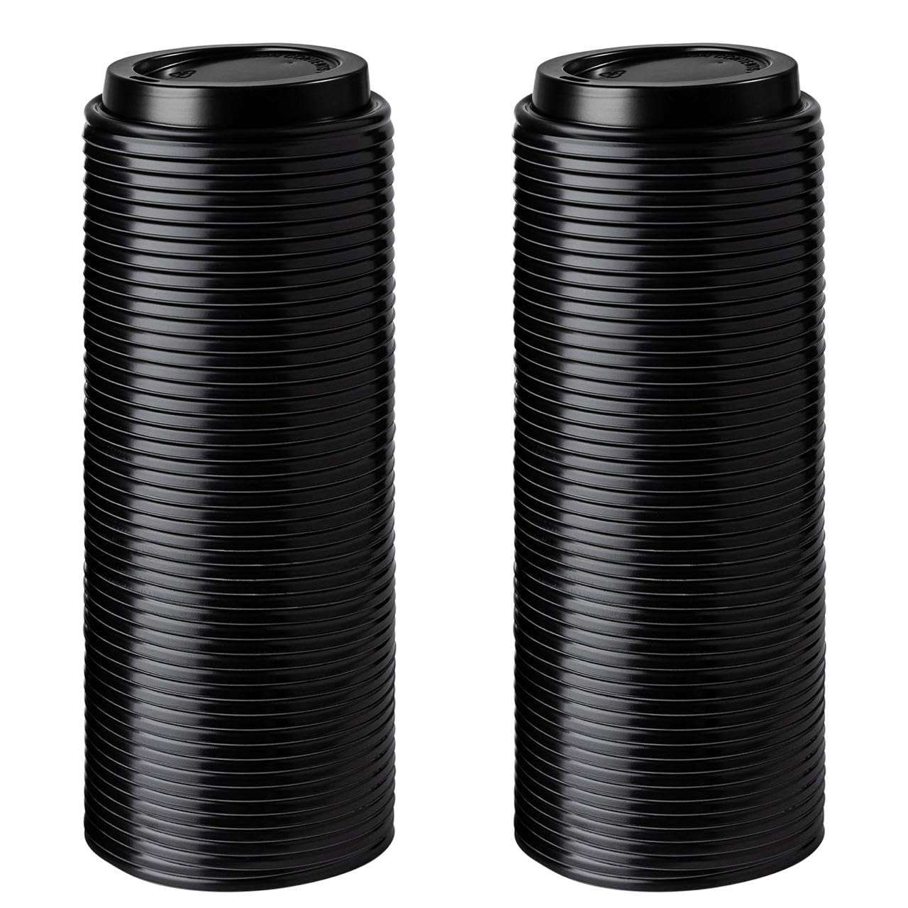 ELEGANT DISPOSABLES [200 PACK LIDS] Lids For 8 oz oz Paper Hot Cups - Coffee Cup for Espresso, Cold, or Hot Drinks, Tea, Coffee, Hot choclate - Image 1