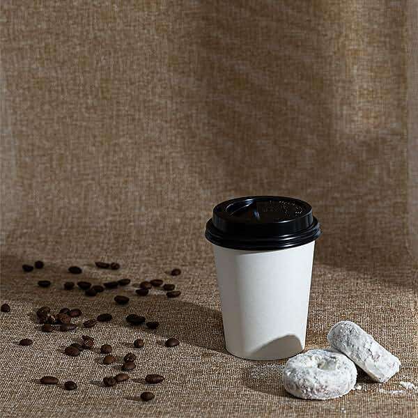 ELEGANT DISPOSABLES [200 PACK LIDS] Lids For 8 oz oz Paper Hot Cups - Coffee Cup for Espresso, Cold, or Hot Drinks, Tea, Coffee, Hot choclate - Image 5