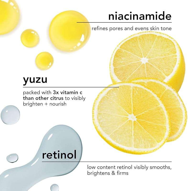 Saturday Skin Yuzu Vitamin C Overnight Sleep Mask Regenerist Retinol Ultra Rich Face Moisturizer Cream Smooth Skin and Reduce Wrinkles Ideal for All Skin Types - Image 4