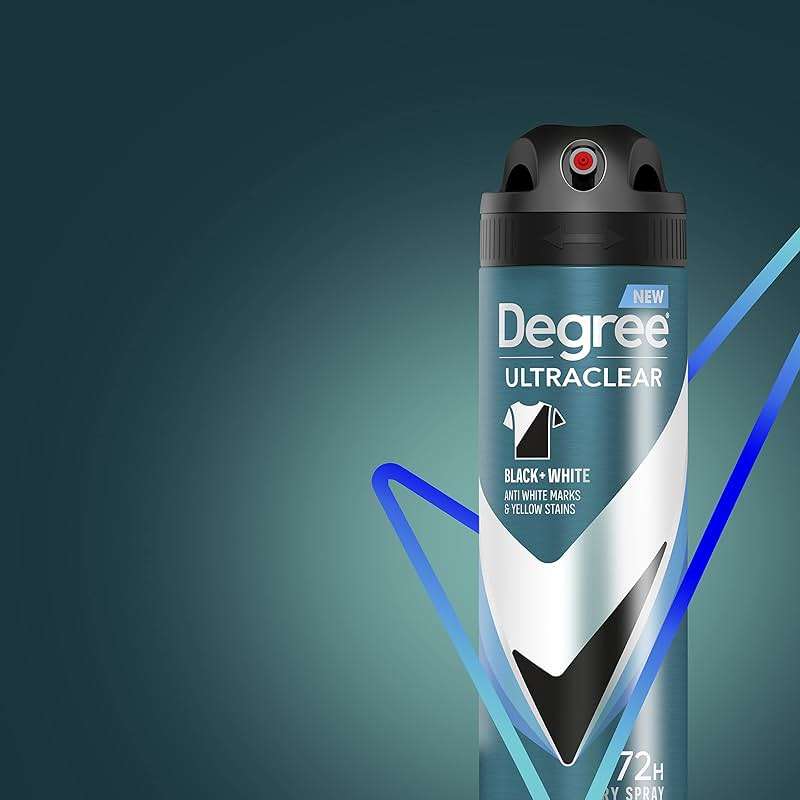 Degree Men Antiperspirant Spray Black + White 3 Count Protects from Deodorant Stains Instantly Dry Spray Deodorant 3.8 oz - Image 8