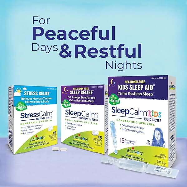 Boiron StressCalm Tablets for Relief of Stress, Anxiousness, Nervousness, Irritability, and Fatigue - 60 Count - Image 8