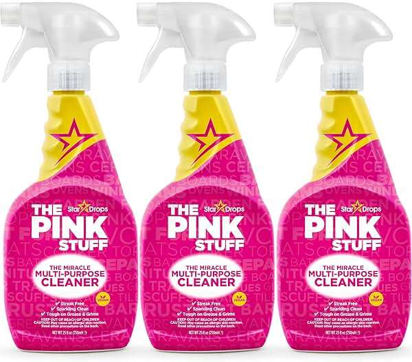 Stardrops - The Pink Stuff - The Miracle Multi-Purpose Cleaning Spray 750ml 3-Pack Bundle (3 Multi-Purpose Spray) - Image 1