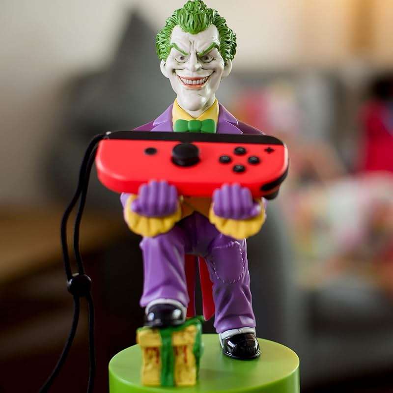 Exquisite Gaming: Warner Bros: Joker - Original Mobile Phone & Gaming Controller Holder, Device Stand, Cable Guys, Licensed Figure, Small - Image 3