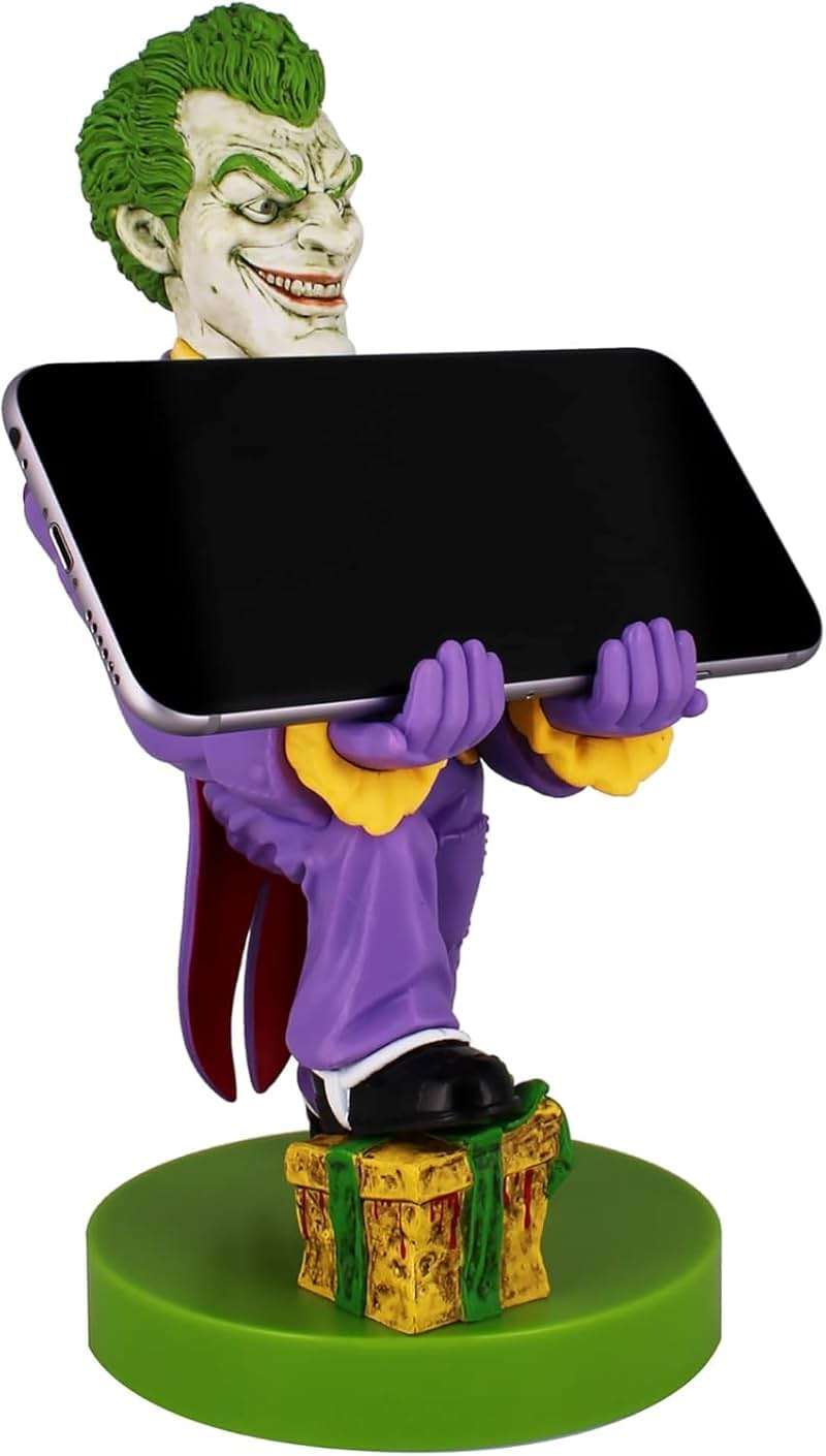Exquisite Gaming: Warner Bros: Joker - Original Mobile Phone & Gaming Controller Holder, Device Stand, Cable Guys, Licensed Figure, Small - Image 4