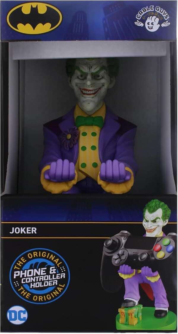 Exquisite Gaming: Warner Bros: Joker - Original Mobile Phone & Gaming Controller Holder, Device Stand, Cable Guys, Licensed Figure, Small - Image 5