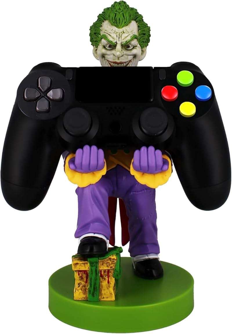 Exquisite Gaming: Warner Bros: Joker - Original Mobile Phone & Gaming Controller Holder, Device Stand, Cable Guys, Licensed Figure, Small - Image 7