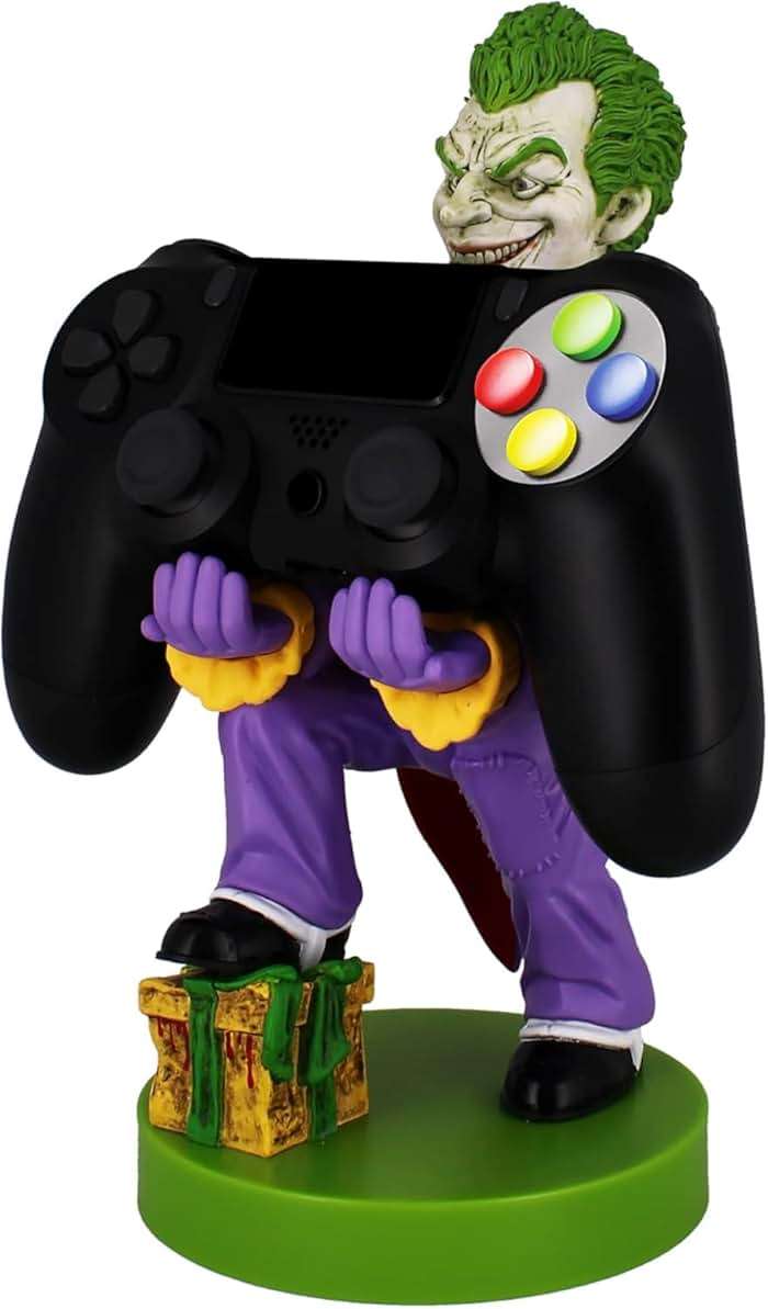 Exquisite Gaming: Warner Bros: Joker - Original Mobile Phone & Gaming Controller Holder, Device Stand, Cable Guys, Licensed Figure, Small - Image 10