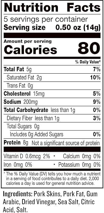 EPIC Sea Salt and Vinegar Pork Rinds, Keto Friendly, Protein Snacks, 2.5 oz - Image 2