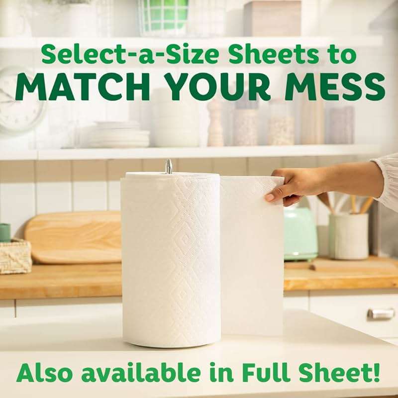 Bounty Full Sheet Paper Towels, White, 6 Double Rolls = 12 Regular Rolls - Image 10