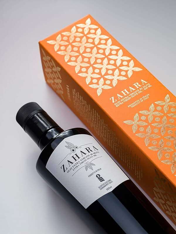 Zahara Extra Virgin Olive Oil from Italy | Sicilian Pure EVOO | Premium Early Harvest Cold Pressed Polyphenol Rich | Multiple Award Winner from Oleificio Guccione | 16.9 fl oz (500ml) Bottle With Beautiful Gift Box - Image 8