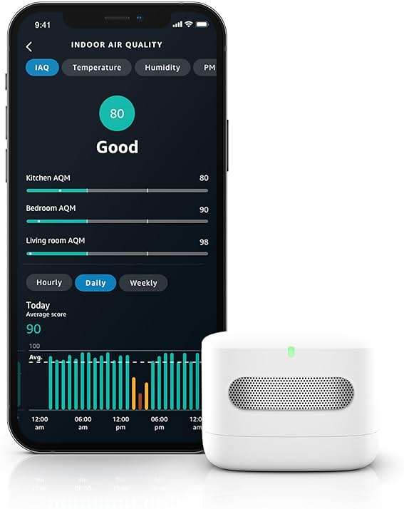 Amazon Smart Air Quality Monitor – Know your air, Works with Alexa - Image 1