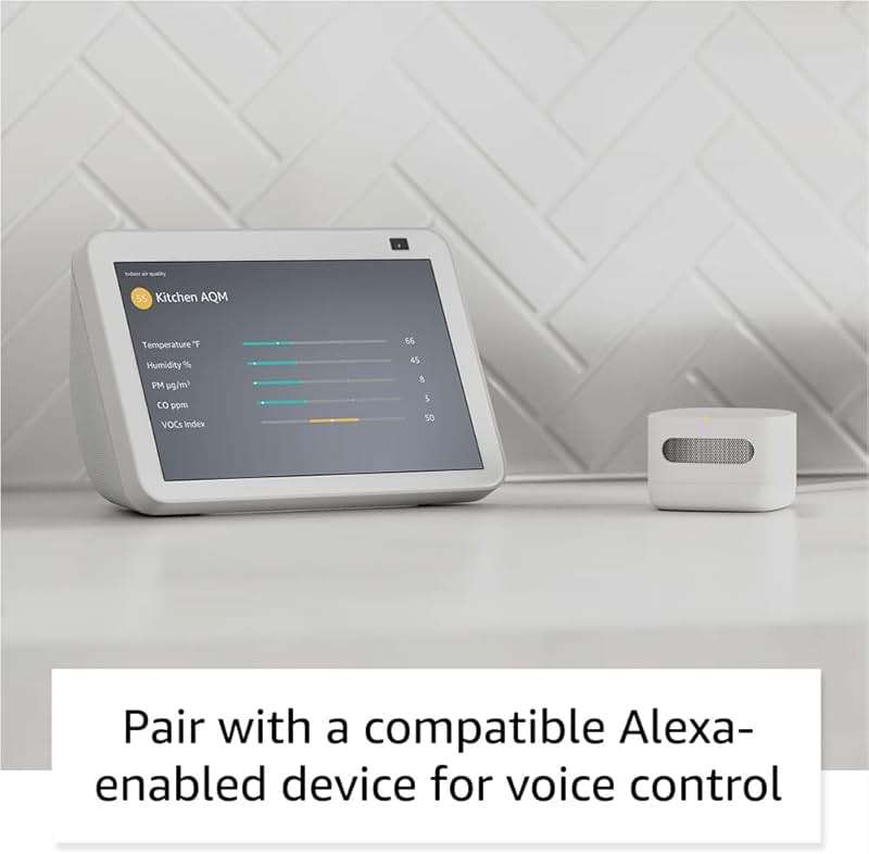 Amazon Smart Air Quality Monitor – Know your air, Works with Alexa - Image 3