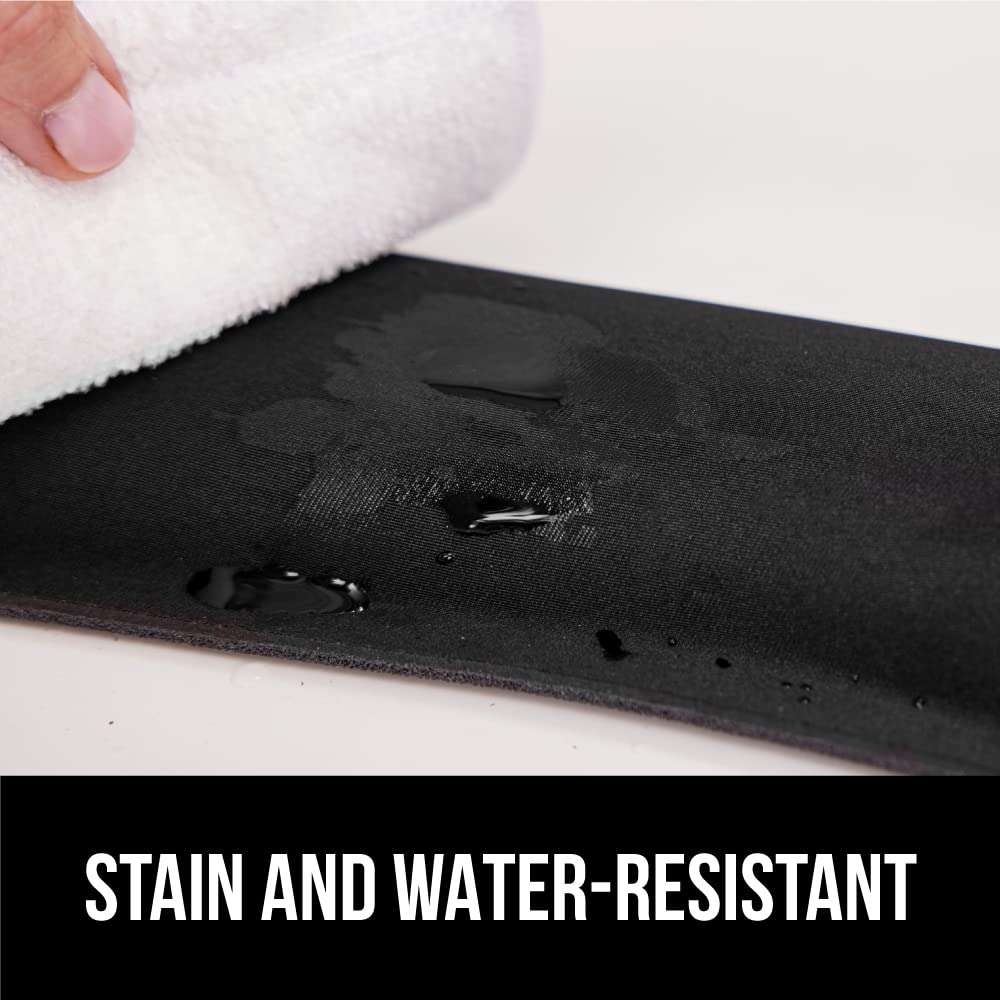 GORILLA GRIP Silky Memory Foam Wrist Rest for Computer Keyboard, Mouse, Ergonomic Design for Typing Pain Relief, Desk Pads Support Hand and Arm, Mousepad Rests, Stain Resistant, 2 Piece Pad, Black - Image 10