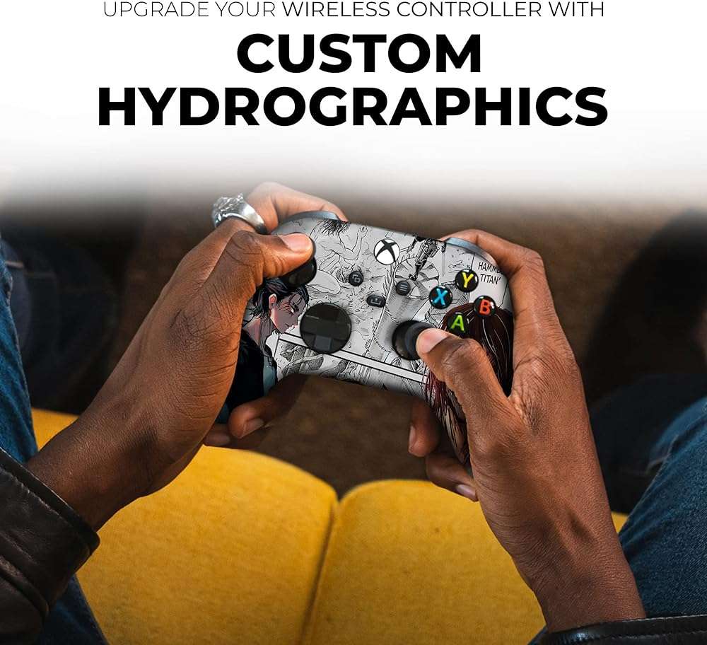 DreamController Attackk On Titan Custom X-box Controller Wireless compatible with X-box One/X-box Series X/S Proudly Customized in USA with Permanent HYDRO-DIP Printing (NOT JUST A SKIN) - Image 2