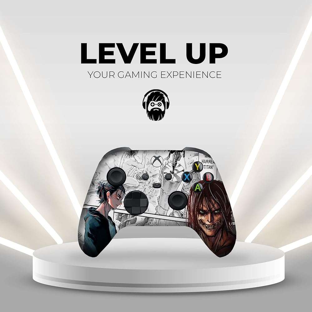 DreamController Attackk On Titan Custom X-box Controller Wireless compatible with X-box One/X-box Series X/S Proudly Customized in USA with Permanent HYDRO-DIP Printing (NOT JUST A SKIN) - Image 6