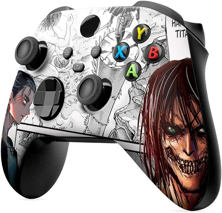 DreamController Attackk On Titan Custom X-box Controller Wireless compatible with X-box One/X-box Series X/S Proudly Customized in USA with Permanent HYDRO-DIP Printing (NOT JUST A SKIN) - Image 7