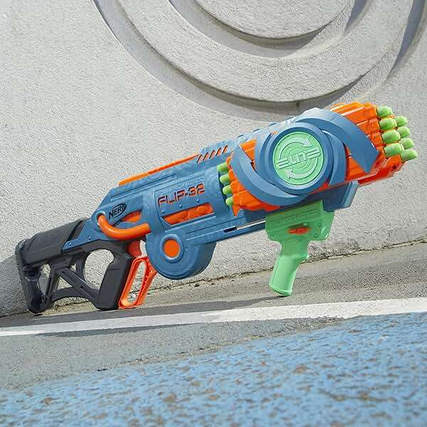 Nerf Elite 2.0 Flipshots Flip-32 Blaster with 32 Dart Barrels That Flip to Double Your Firepower, 32-Dart Capacity, 32 Elite Darts - Image 2
