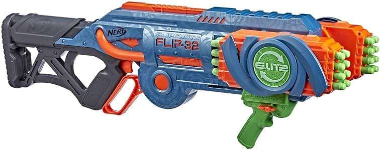 Nerf Elite 2.0 Flipshots Flip-32 Blaster with 32 Dart Barrels That Flip to Double Your Firepower, 32-Dart Capacity, 32 Elite Darts - Image 3