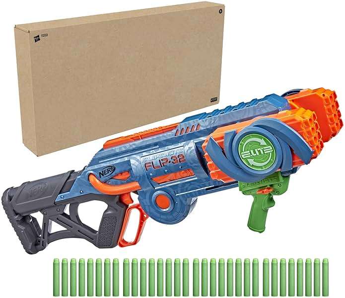 Nerf Elite 2.0 Flipshots Flip-32 Blaster with 32 Dart Barrels That Flip to Double Your Firepower, 32-Dart Capacity, 32 Elite Darts - Image 5