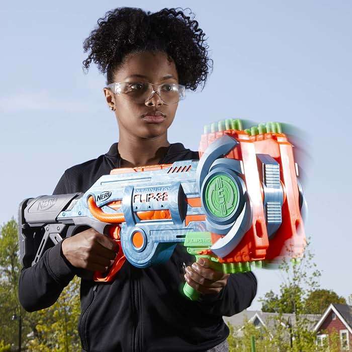 Nerf Elite 2.0 Flipshots Flip-32 Blaster with 32 Dart Barrels That Flip to Double Your Firepower, 32-Dart Capacity, 32 Elite Darts - Image 6