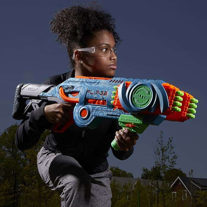 Nerf Elite 2.0 Flipshots Flip-32 Blaster with 32 Dart Barrels That Flip to Double Your Firepower, 32-Dart Capacity, 32 Elite Darts - Image 8