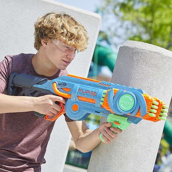 Nerf Elite 2.0 Flipshots Flip-32 Blaster with 32 Dart Barrels That Flip to Double Your Firepower, 32-Dart Capacity, 32 Elite Darts - Image 10