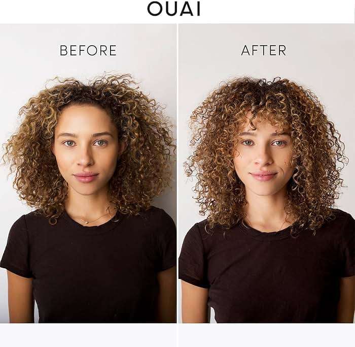 OUAI Curl Cream - Curl Defining Cream with Chia & Linseed Oil - Enhances Definition, Hydration & Shine - Tames Frizz & Protects from Humidity - Silicone-Free Curly Hair Products for Women (8 oz) - Image 3