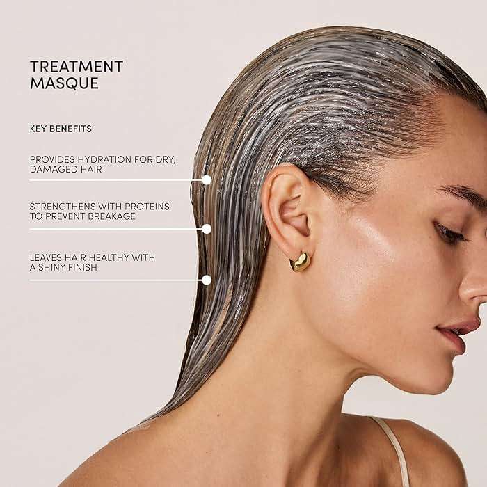 OUAI Fine to Medium Hair Treatment Mask - Lightweight Deep Conditioning Hair Mask with Shea Butter, Keratin & Panthenol - Helps Hydrate, Fight Frizz, Strengthen & Repair Damage (8 oz) - Image 4