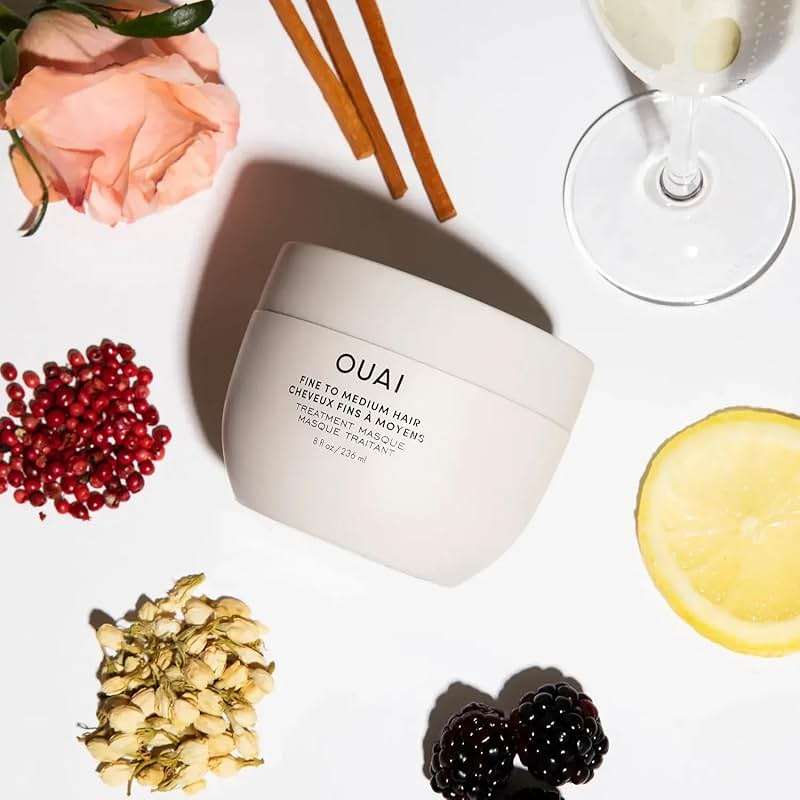 OUAI Fine to Medium Hair Treatment Mask - Lightweight Deep Conditioning Hair Mask with Shea Butter, Keratin & Panthenol - Helps Hydrate, Fight Frizz, Strengthen & Repair Damage (8 oz) - Image 6
